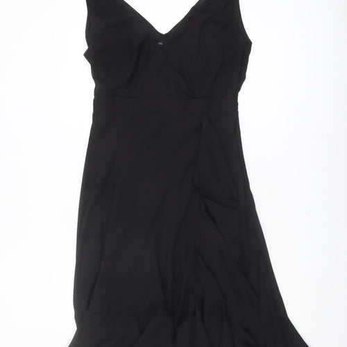Debenhams Women's Black V-Neck Midi A-Line Dress