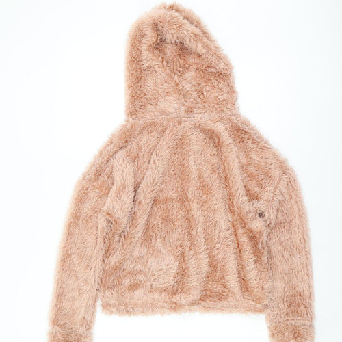 New Look Women’s Beige Fleece Pullover Hoodie S