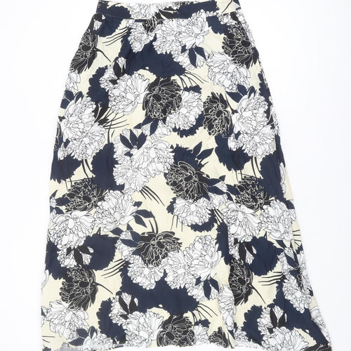 Marks and Spencer Women Black Floral Skirt Size 10