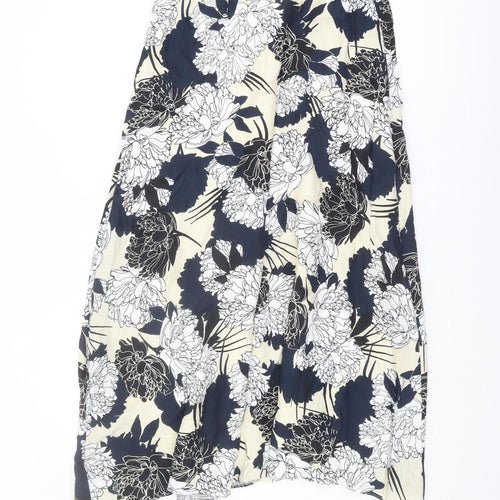 Marks and Spencer Women Black Floral Skirt Size 10