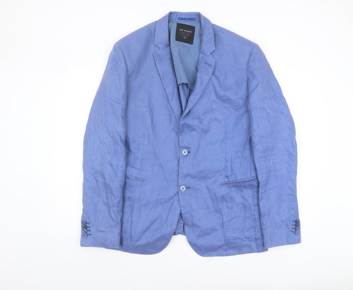 Top Secret Men's Blue Blazer UK 44 Slim Fit Jacket