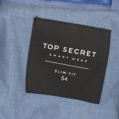 Top Secret Men's Blue Blazer UK 44 Slim Fit Jacket