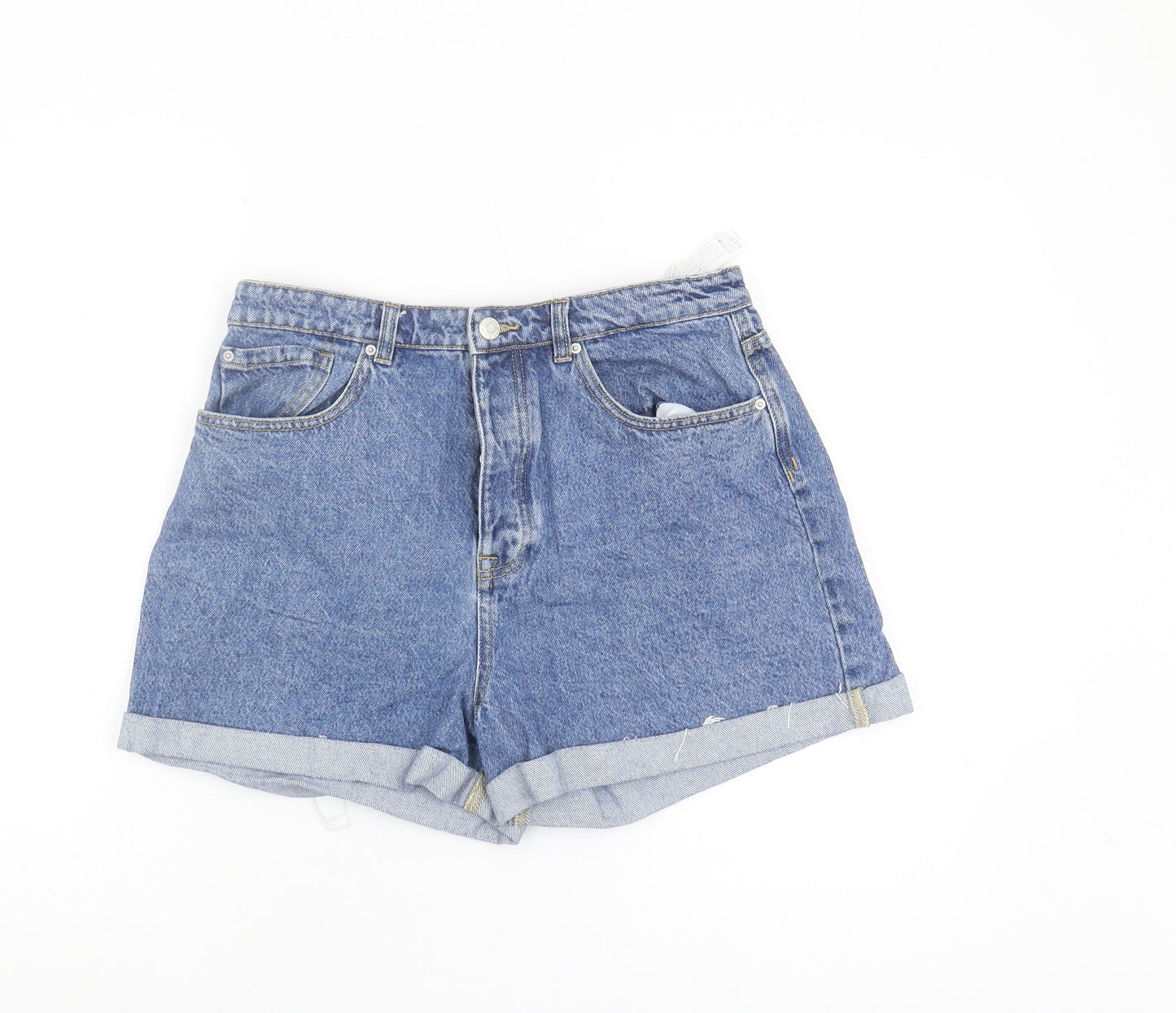 Stradivarius Women's Blue Denim Shorts Size 14