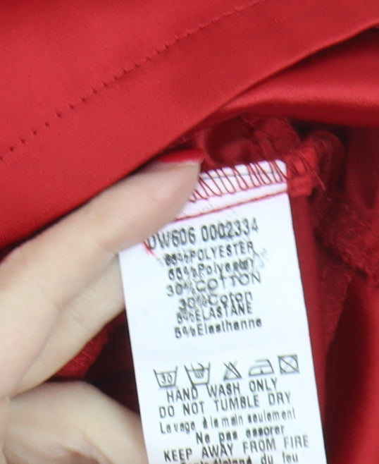 AX Paris Women's Red Bodycon Party Dress, Size 12