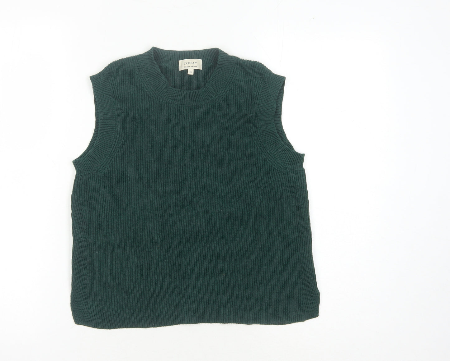 Jigsaw Women's Green Sleeveless Knit Top XS