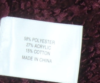 CC Women's Red XL Open Front Cardigan Knit Long Sleeve