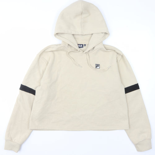 Fila Women's Beige Pullover Hoodie XL, Casual Comfort