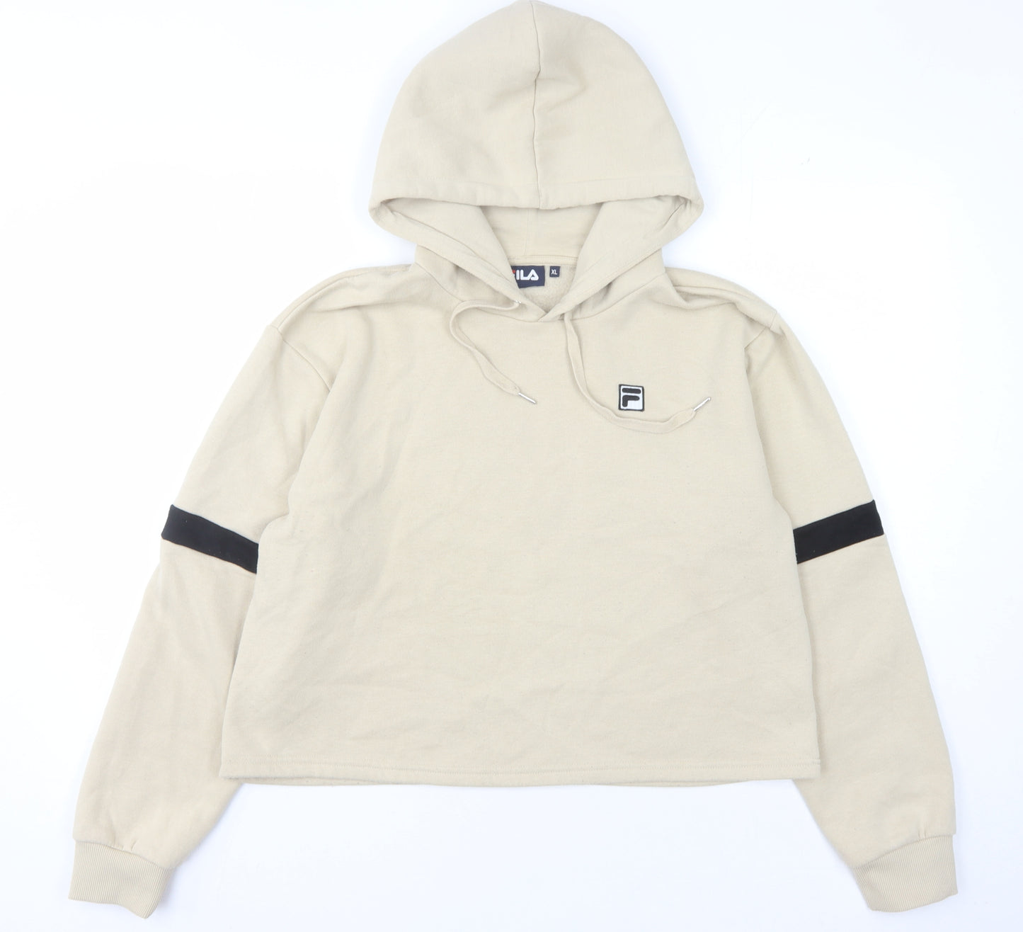 Fila Women's Beige Pullover Hoodie XL, Casual Comfort