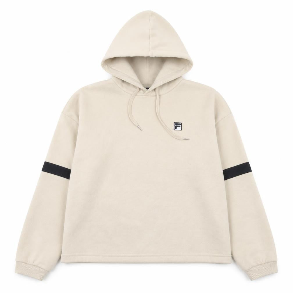 Fila Women's Beige Pullover Hoodie XL, Casual Comfort