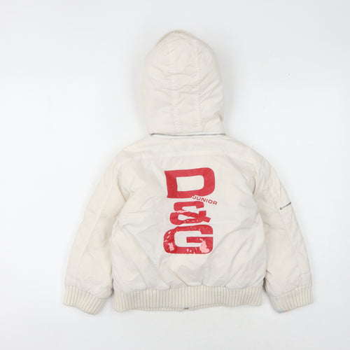 Dolce & Gabbana Boys White Puffer Jacket Size S