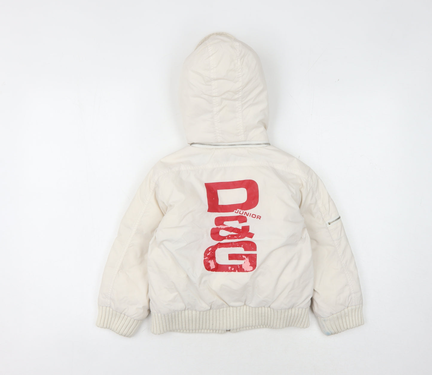 Dolce & Gabbana Boys White Puffer Jacket Size S