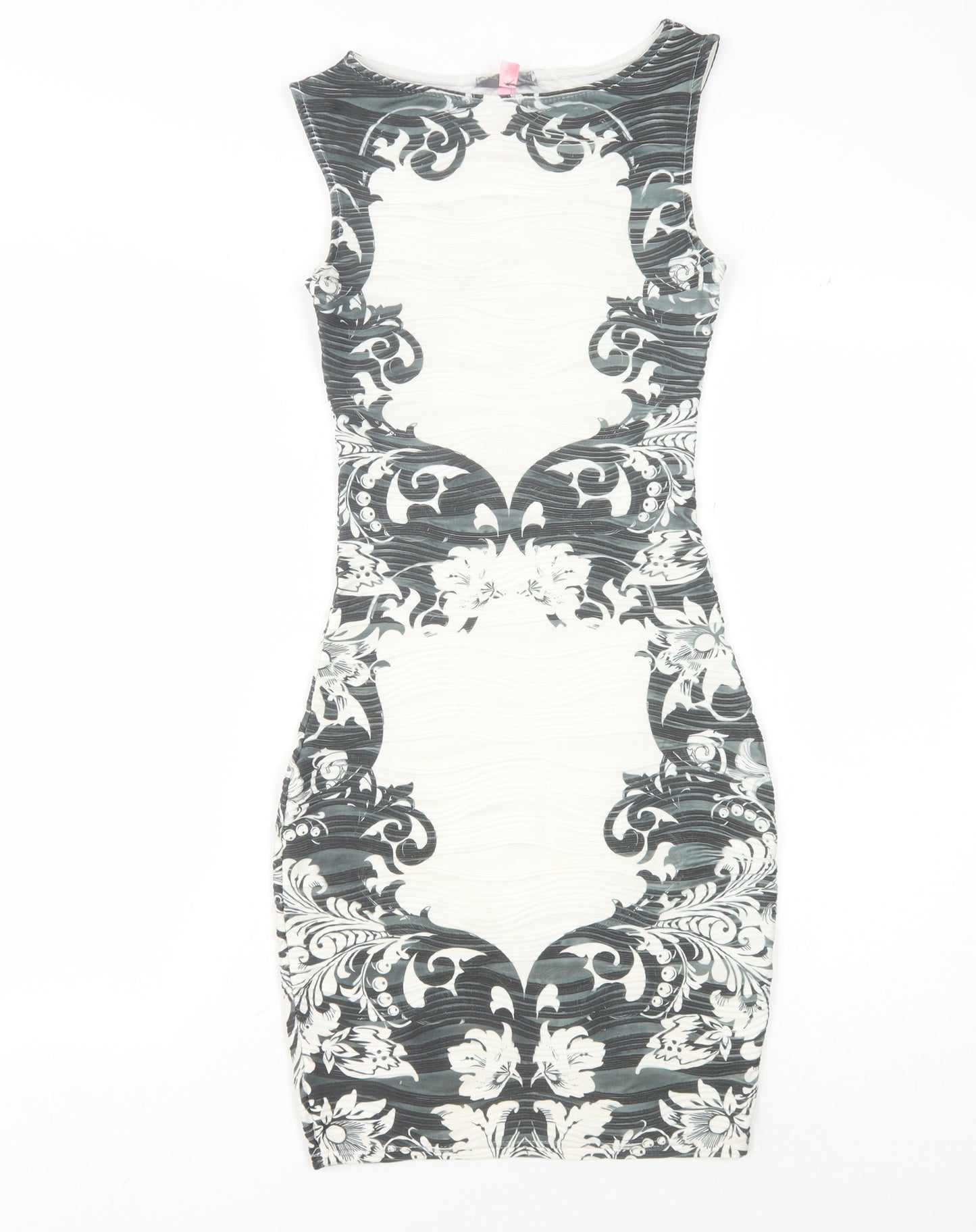 Lipsy Women's Black & White Bodycon Dress, Sleeveless, Party Wear