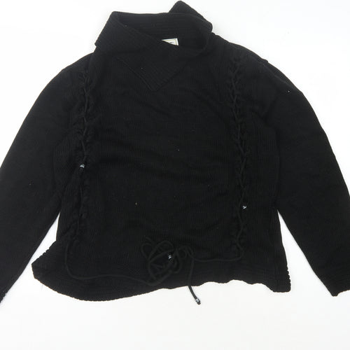Roman Originals Women's Black Long Sleeve Knit Jumper