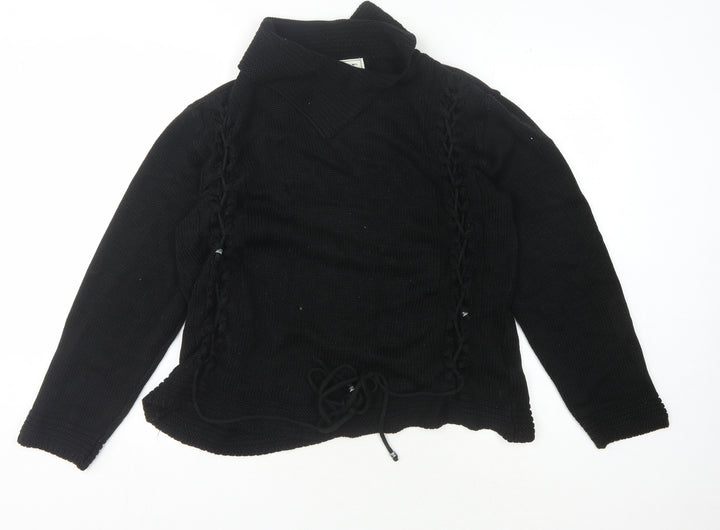 Roman Originals Women's Black Long Sleeve Knit Jumper