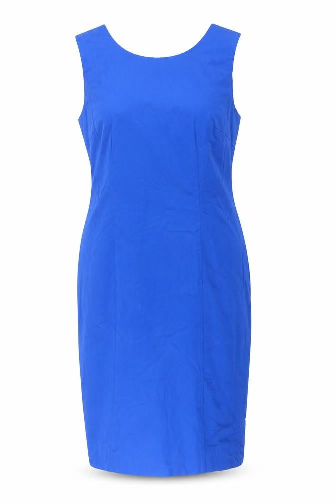 Roman Women's Blue Sheath Dress - Size 12 Sleeveless