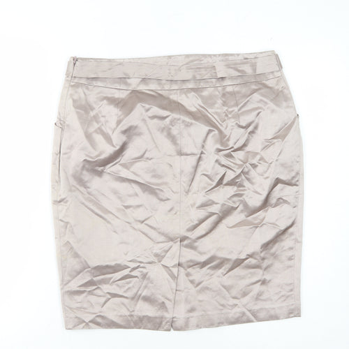 Reiss Women's Beige Pencil Skirt Size 14