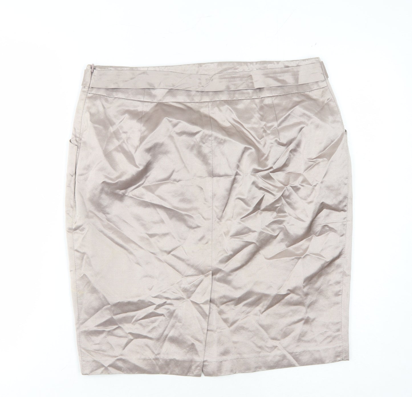 Reiss Women's Beige Pencil Skirt Size 14