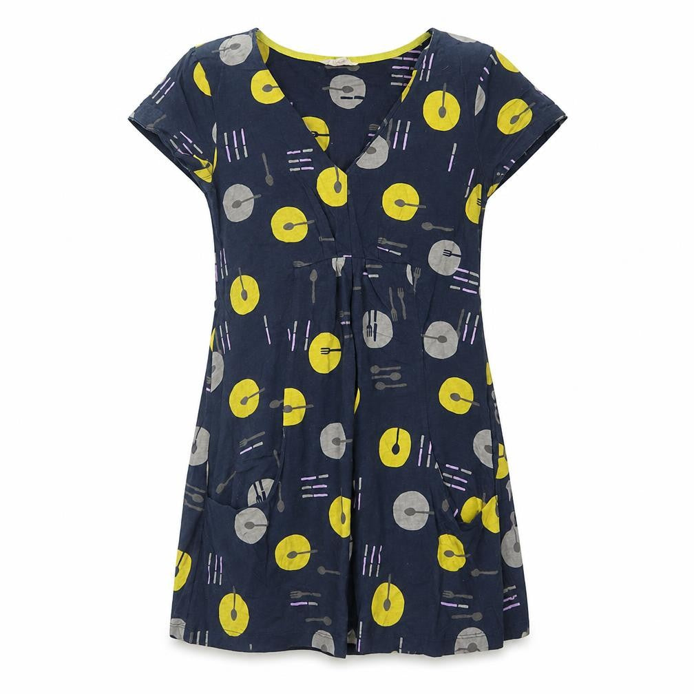 Front view of White Stuff Women’s Multicoloured Cotton Dress, size UK 10