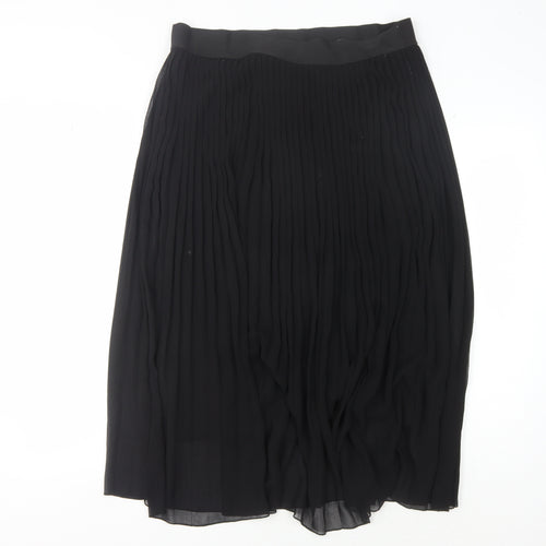 Cotswold Collections Black Pleated Midi Skirt, Size 12