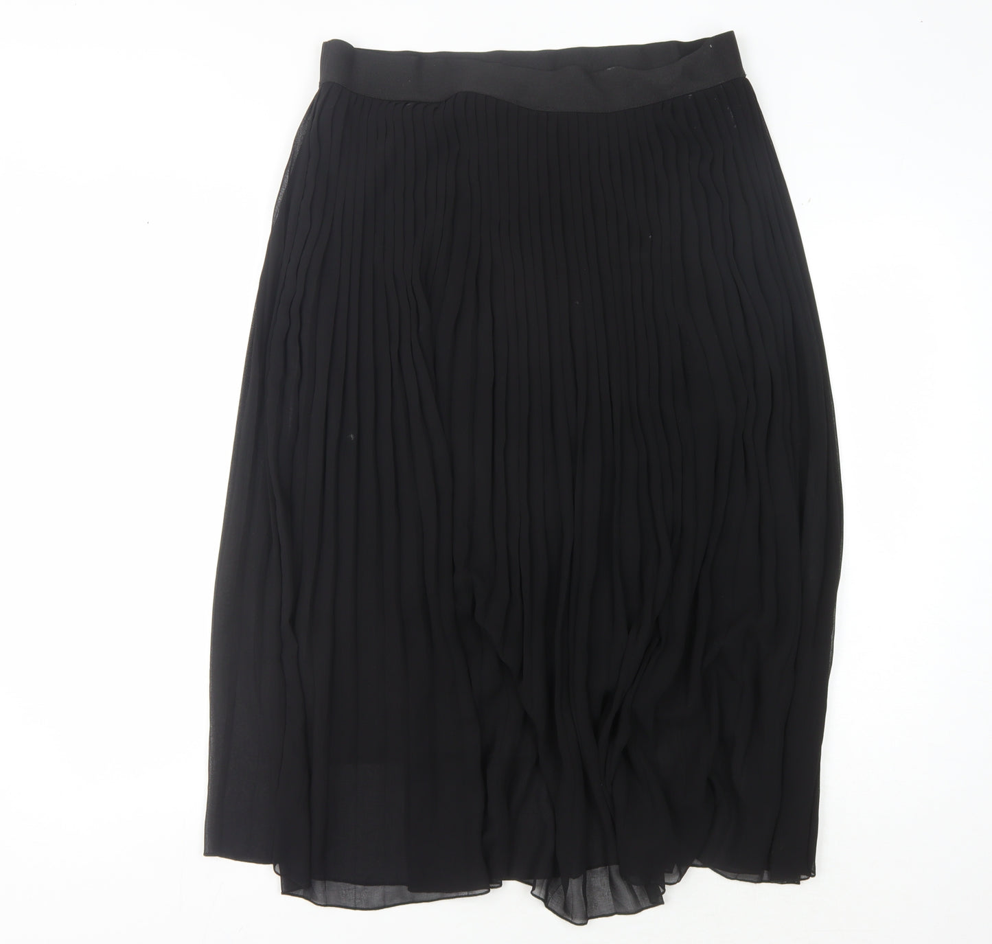 Cotswold Collections Black Pleated Midi Skirt, Size 12