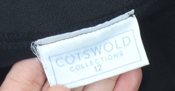 Cotswold Collections Black Pleated Midi Skirt, Size 12