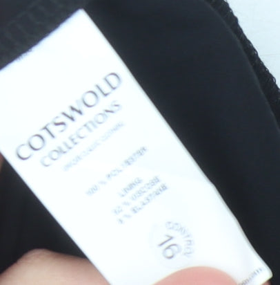 Cotswold Collections Black Pleated Midi Skirt, Size 12