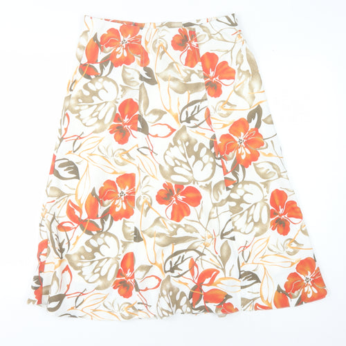Honor Millburn Women's Floral A-Line Skirt Multicoloured 12