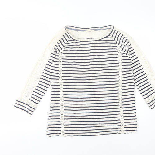 White Stuff Women's Striped Tunic Blouse Size 10