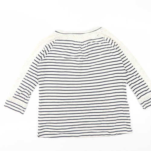 White Stuff Women's Striped Tunic Blouse Size 10
