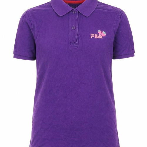 Fila Unisex Purple Polo Shirt - Size M, Comfortable Casual