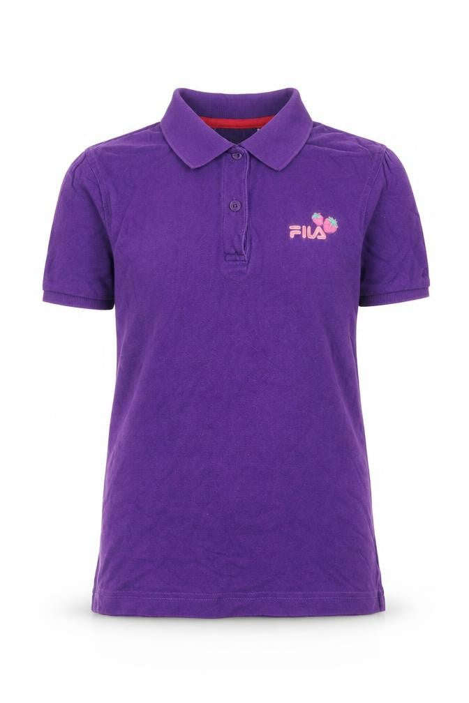 Fila Unisex Purple Polo Shirt - Size M, Comfortable Casual