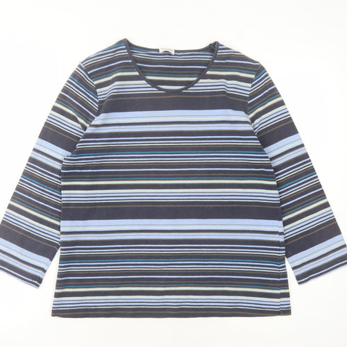 Viyella Women’s Multicoloured Large Striped T-Shirt