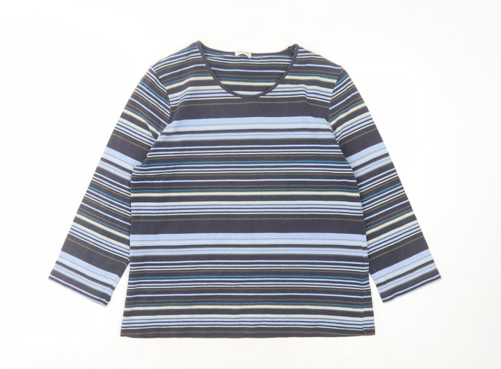 Viyella Women’s Multicoloured Large Striped T-Shirt