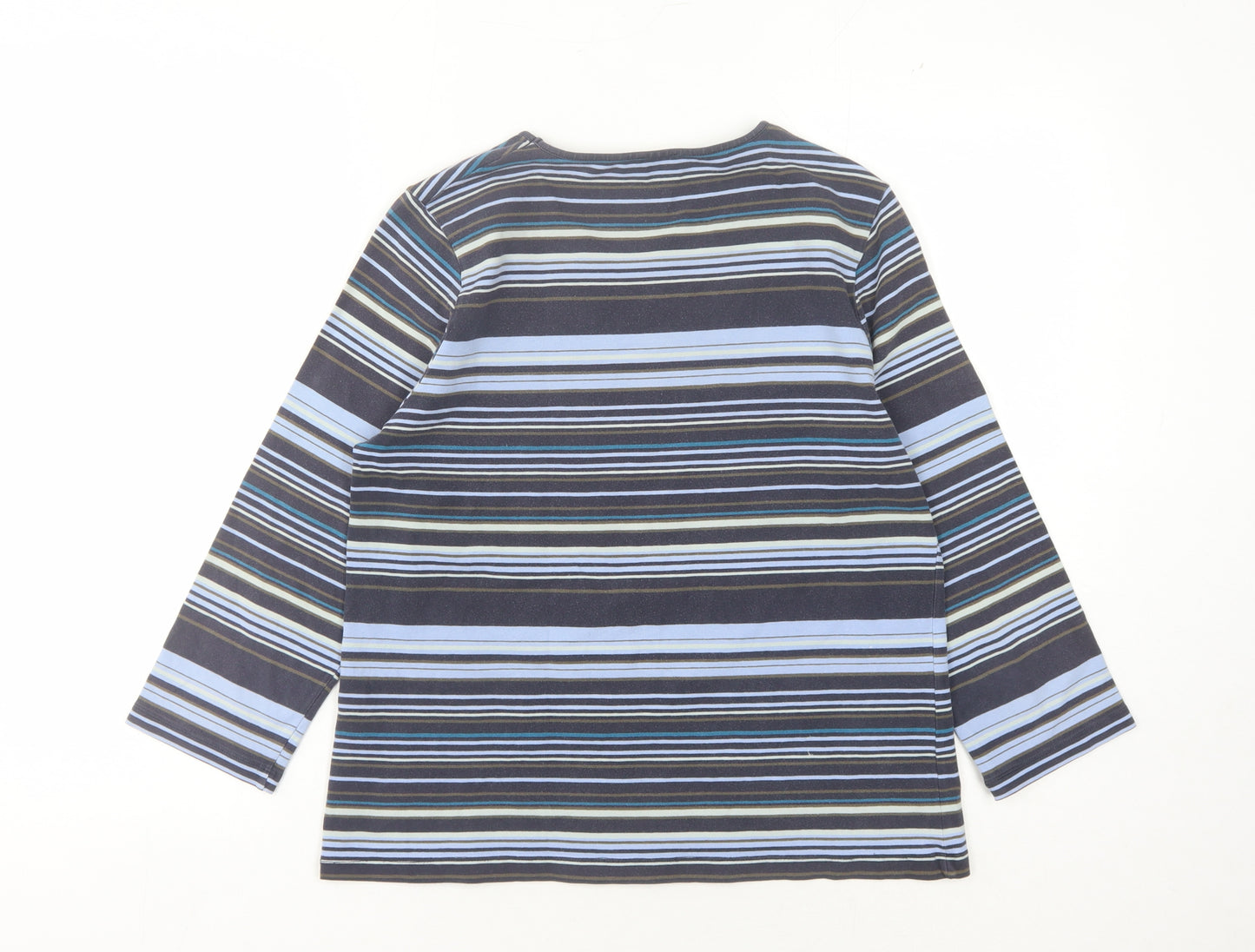Viyella Women’s Multicoloured Large Striped T-Shirt