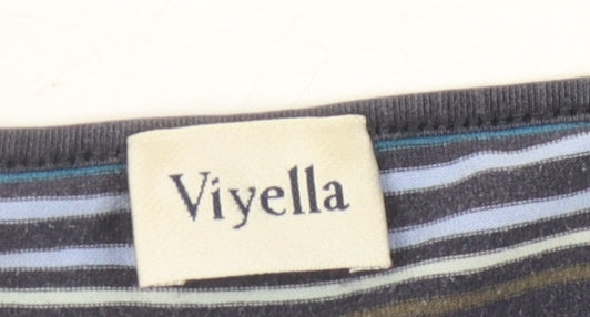 Viyella Women’s Multicoloured Large Striped T-Shirt
