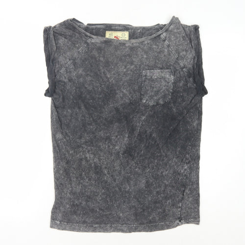 French Connection Women's Black S Cotton T-Shirt