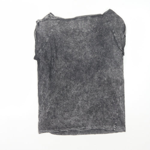 French Connection Women's Black S Cotton T-Shirt