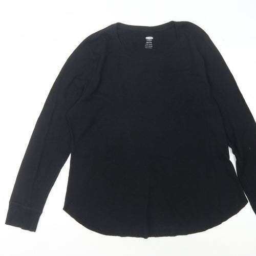 Old Navy Men's Black 2XL Slim Fit Long Sleeve T-Shirt