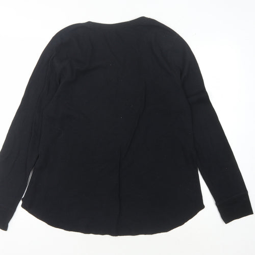 Old Navy Men's Black 2XL Slim Fit Long Sleeve T-Shirt