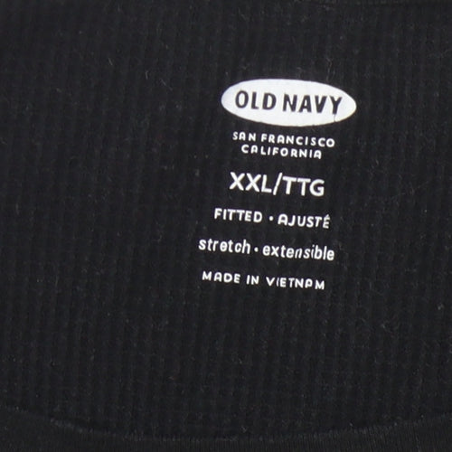 Old Navy Men's Black 2XL Slim Fit Long Sleeve T-Shirt