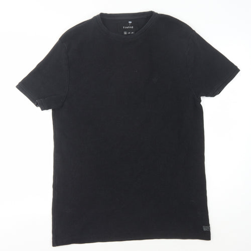 Firetrap Men's Black M Crew Neck T-Shirt Cotton Solid