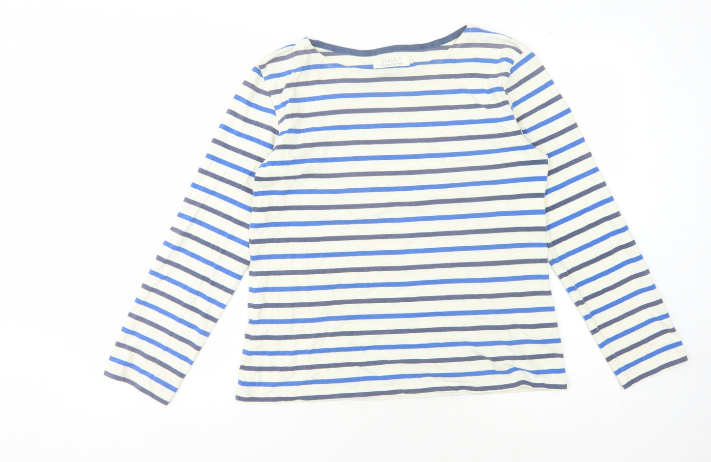 Seasalt Women's Striped Sailor Jersey Top Size 14