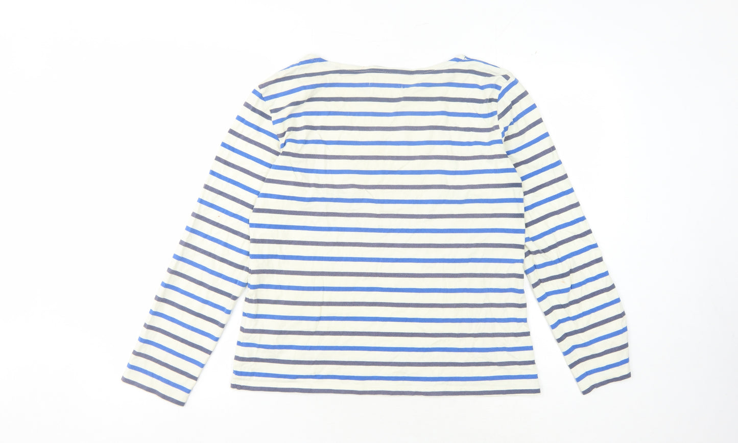 Seasalt Women's Striped Sailor Jersey Top Size 14