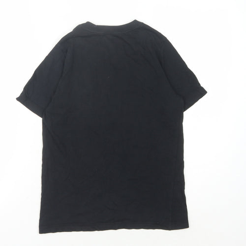 Nike Boys Black Graphic T-Shirt, Size 10-11, Casual Style