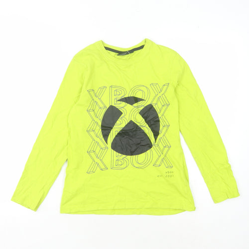 Xbox Boys Green Long Sleeve Graphic T-Shirt 9-10 Years