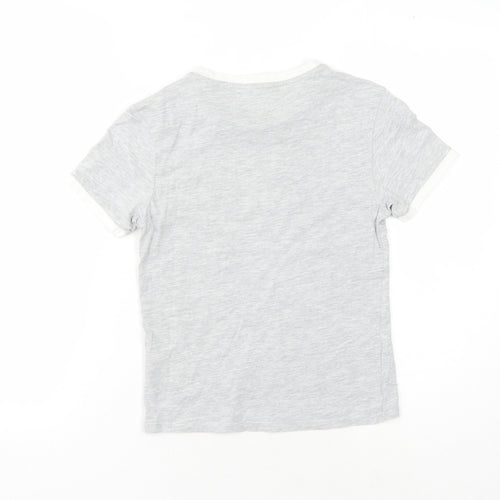 Jack Wills Women's Grey Crew Neck T-Shirt Size 4