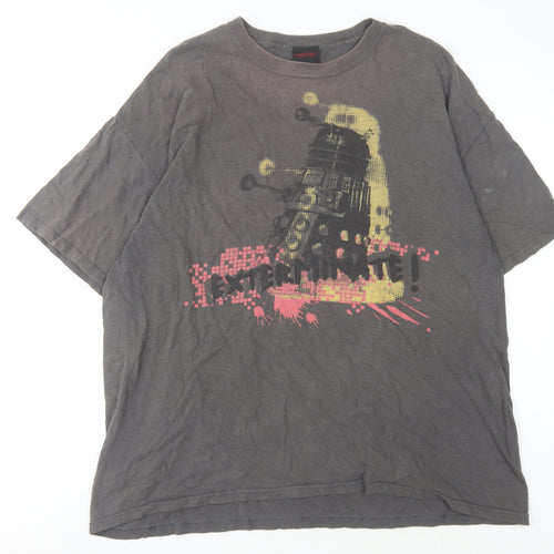 Doctor Who Dalek Men's Black XL Graphic T-Shirt
