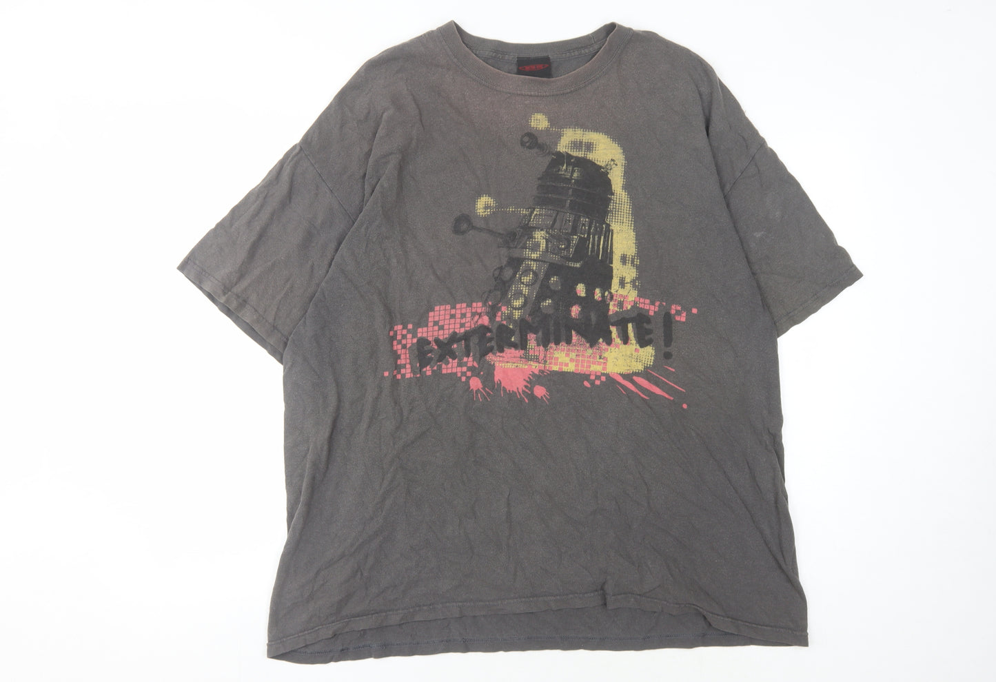 Doctor Who Dalek Men's Black XL Graphic T-Shirt