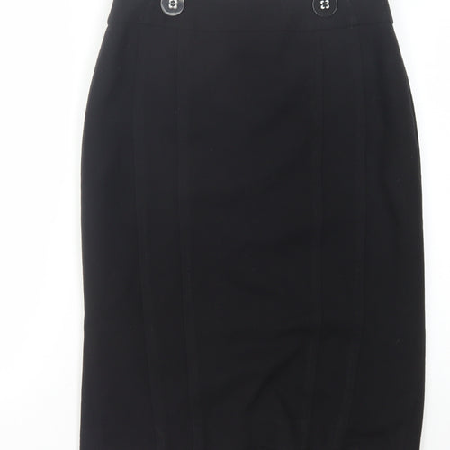 Wallis Women's Black Midi Pencil Skirt Size 10