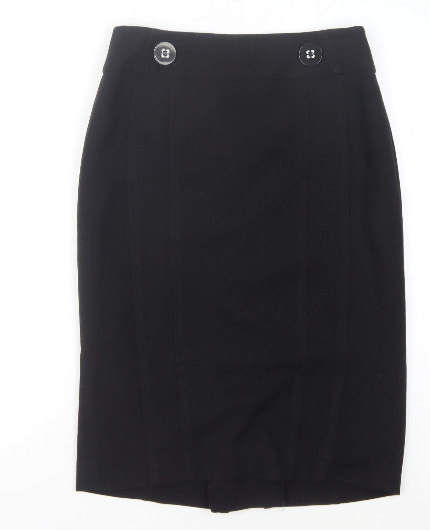 Wallis Women's Black Midi Pencil Skirt Size 10